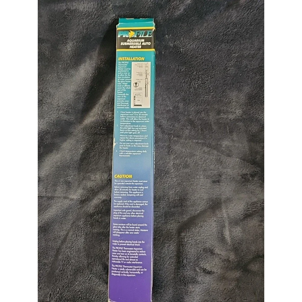 Profile Aquarium Submersive Auto Heater 300 Watt Easy To Install